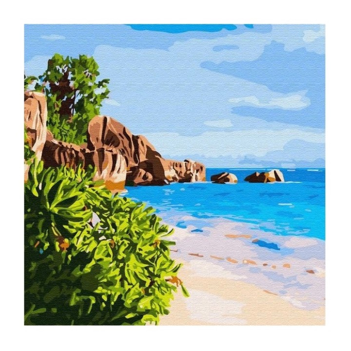 Molly. Картина по номерам KH0720 "На далеких берегах" (30Х30) 20 цветов 1/20