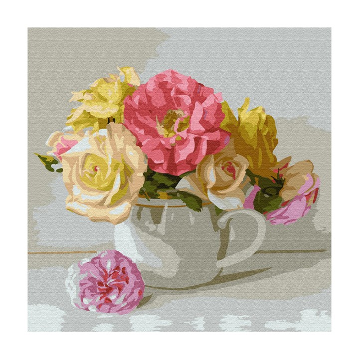 Molly. Картина по номерам KH0725 "Букетик" Бузин. (30Х30) 23 цвета /20