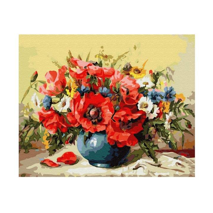 Molly. Картина по номерам KH0601 "Маковая фантазия" (40х50) 27 цветов 1/20