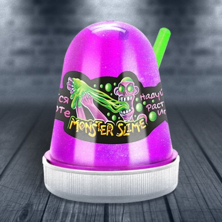 KiKi. "Monster Slime" арт.SL009 Светится в темноте Розовый