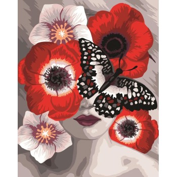 Рисование по номерам арт.R040 Страсть (серия Арт-флора) 40*50