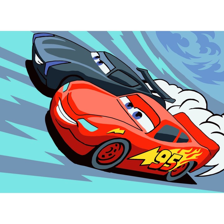 Рисование по номерам арт.DS067 "Русская Живопись. Серия Мини" 15х21 "Гонщики"