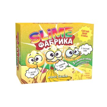 Юный химик арт.516 набор для опытов и экспериментов Слайм фабрика "Банан"