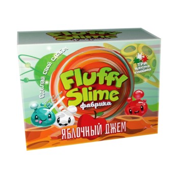 Юный химик арт.887 Слайм "Fluffy Slime фабрика. Яблочный джем" /12