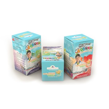 Юный химик арт.817 "Цветные полимерные червяки" /16*