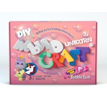 Юный химик арт.891 набор для опытов и экспериментов "Мыло Craft. Unicorn. "Бабл Гам" /12