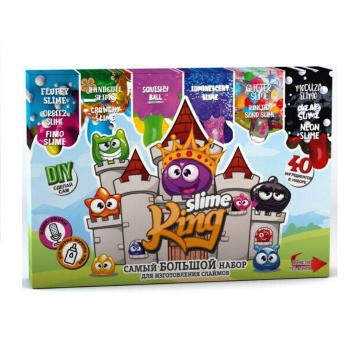 Юный химик арт.905 Самый большой набор для изготовления слаймов "Слайм Кинг" /3