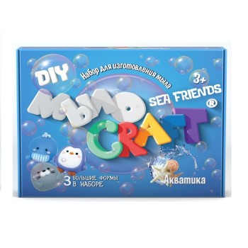 Юный химик арт.894 набор для опытов и экспериментов "Мыло Craft. Sea friends. "Акватика" /12