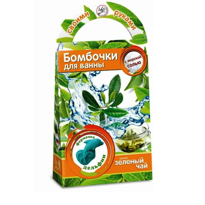 Развивашки.С0705 Бомбочки для ванны своими руками "Зеленый чай" /44
