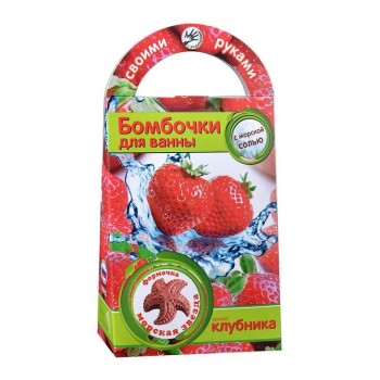 Развивашки.С0706 Бомбочки для ванны своими руками "Морская звезда" с ароматом клубники /44