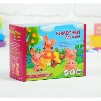 Развивашки.С0740 Бомбочки для ванны своими руками "Три поросенка" 1/38 *