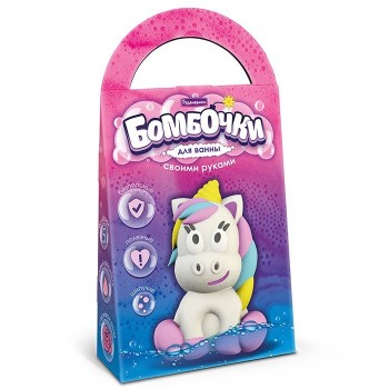 Развивашки.С0744 Бомбочки для ванны своими руками "Единорог" /44