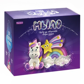 Развивашки.С0253 Мыло своими руками "Единорог, звезда, радуга" 1/28