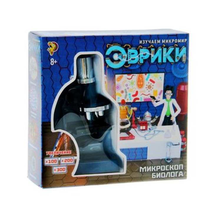 Эврики. Набор для изучения микромира "Микроскоп", 14 предм, свет №2 №SL-0059 арт.1592017