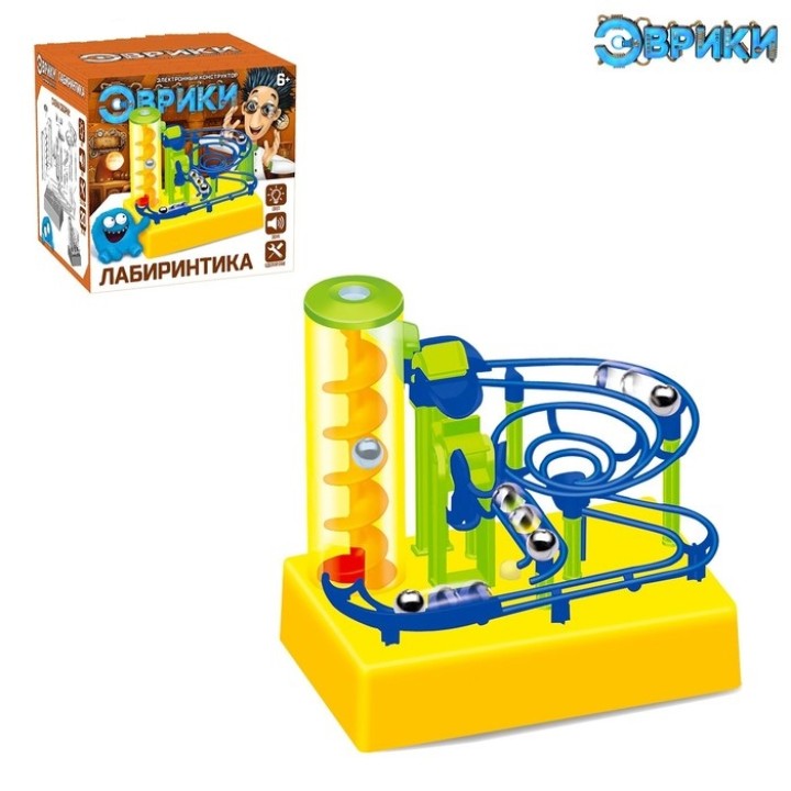 Эврики. Конструктор электр "Лабиринтика", световые и зв. эф, 20 дет. №SL-0063B арт.1544725