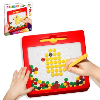 Эврики. Планшет магнитный для рисования пуговками маленький арт.4311444