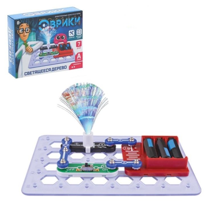 Эврики. Конструктор электронный "Светящееся дерево" 7 деталей арт.1283759