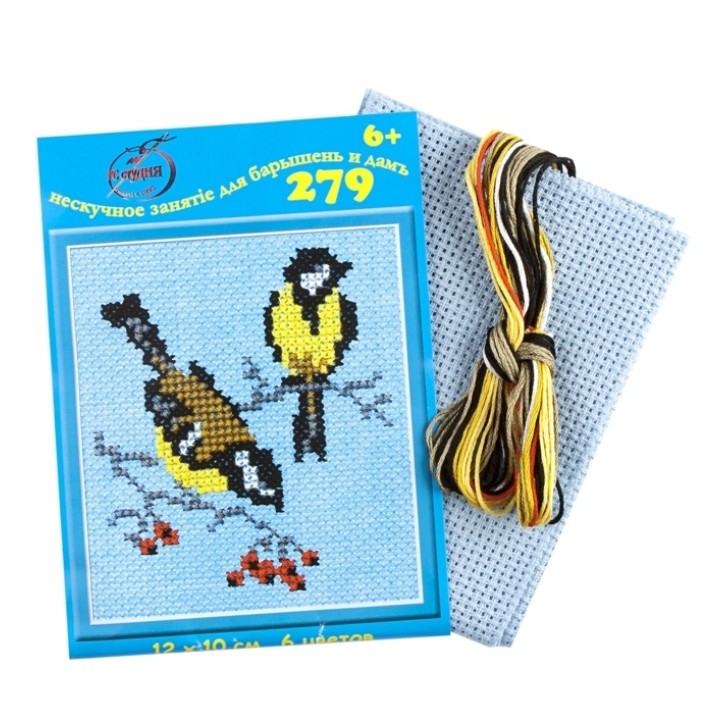 Ракета. Набор для вышивания "Синица" 12х10 см 6 цветов арт.279