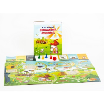 Ракета. Игра-ходилка с карточками "Букашкина лужайка" в кор. арт.Р2503