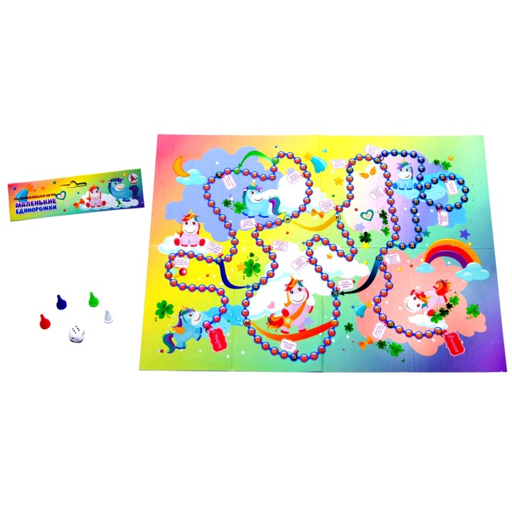 Ракета. Игра-ходилка "Маленькие единорожки" в пакете арт.Р3593