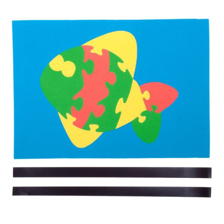 Ракета. Мягкие пазлы с магнитом "Магнитики. Рыба" арт.Р115