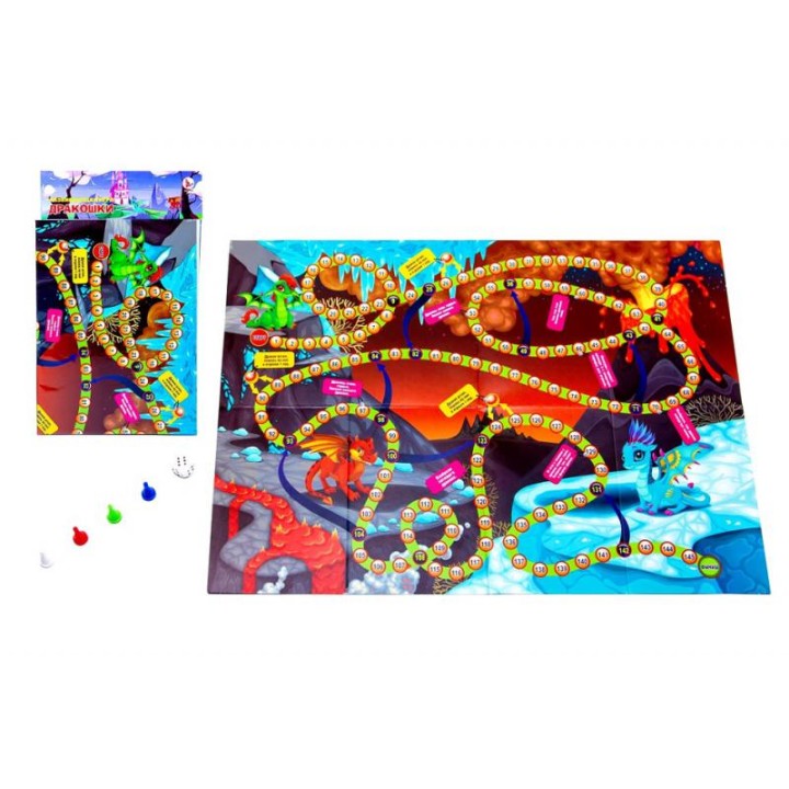 Ракета. Игра-ходилка "Дракошки" в пакете арт.Р3562