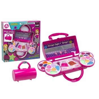 Lapulli Kids. Набор детской декоративной косметики (тени, лак для ногтей, блеск для губ) арт.121008