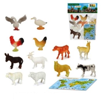 Zooграфия. Набор "Домашние животные" с картой обитания внутри (12 шт в наборе) арт.200661678/9810