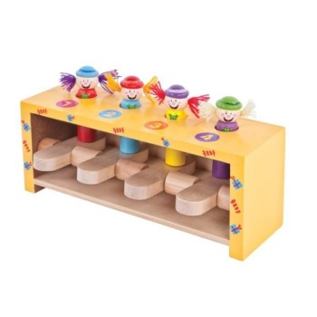 MAPACHA. 76540 Набор с молоточком "Прыгающие клоуны"