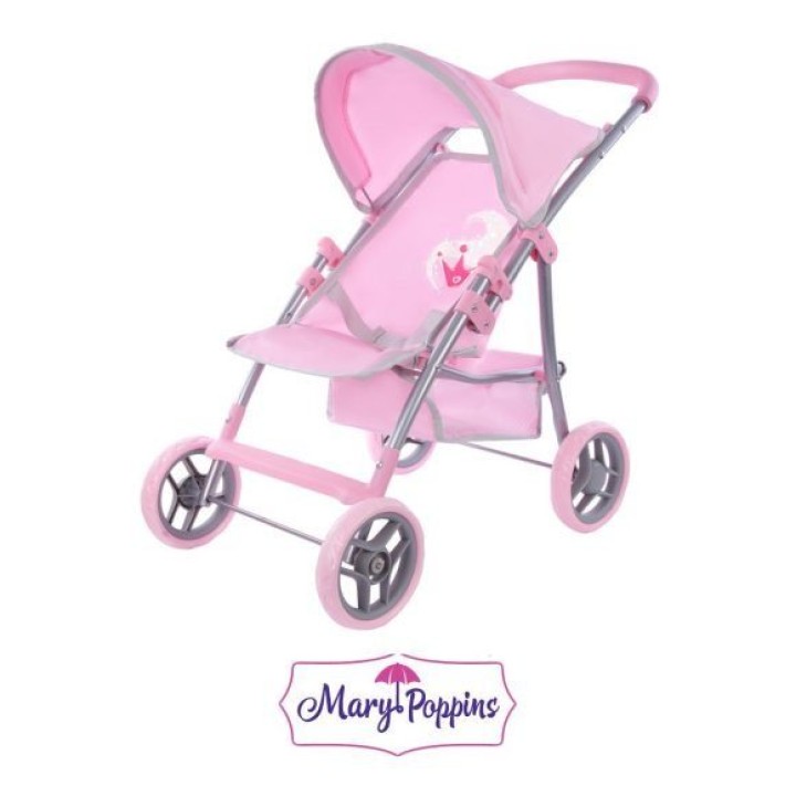 Mary Poppins. Коляска арт.67212 прогулочная с подставкой "Корона" 52*33,5*56см.