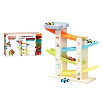 MAPACHA. 76833 Развивающая игра "Паркинг" 4 машинки, 28 см в высоту