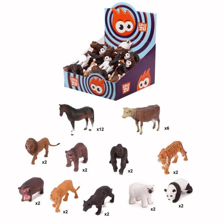 Little Zu. Фигурки домашних и диких животных (поштучно) арт.90049D/90051A