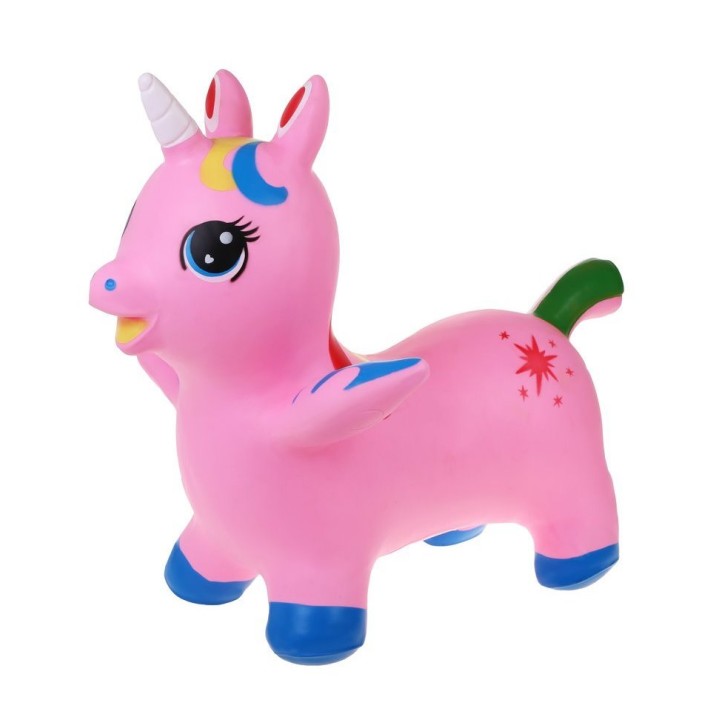 Moby Kids. Животное-прыгун "Единорог" розовый с крыльями, арт.646734