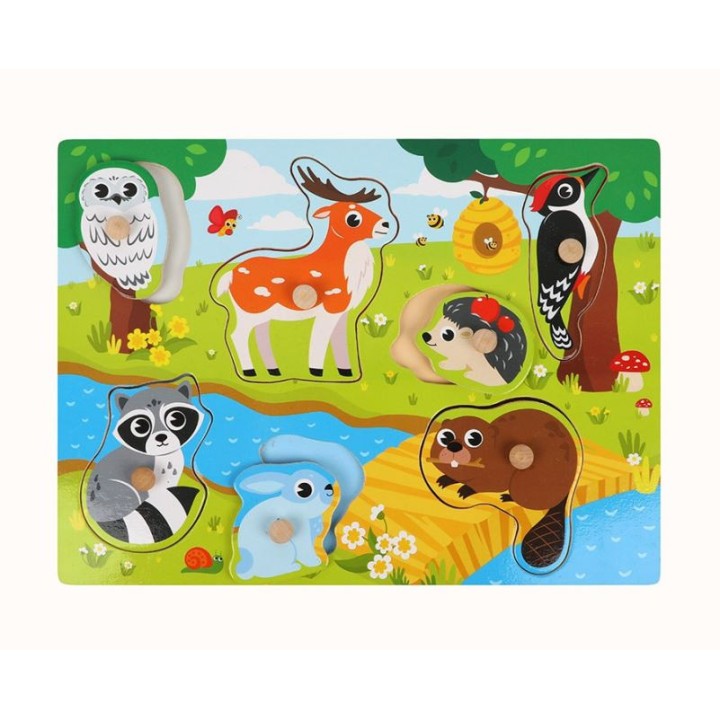 MAPACHA. 76793 Вкладыши "Животные леса" 7 эл, 29,5х21,5 см