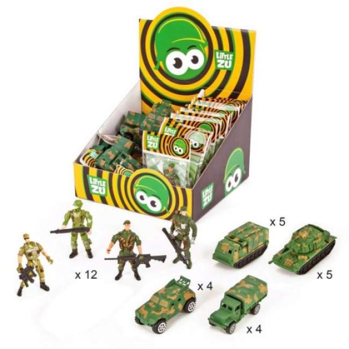 Little Zu. Военная техника, фигурки солдат, диспл. арт.90032ABС