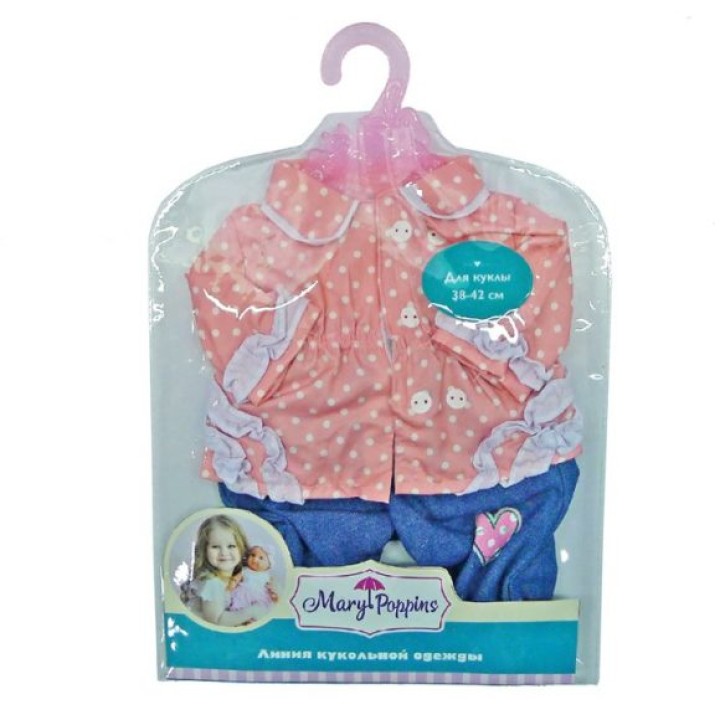 Mary Poppins. Одежда для куклы арт.452029 "Кофточка и штанишки"42 см