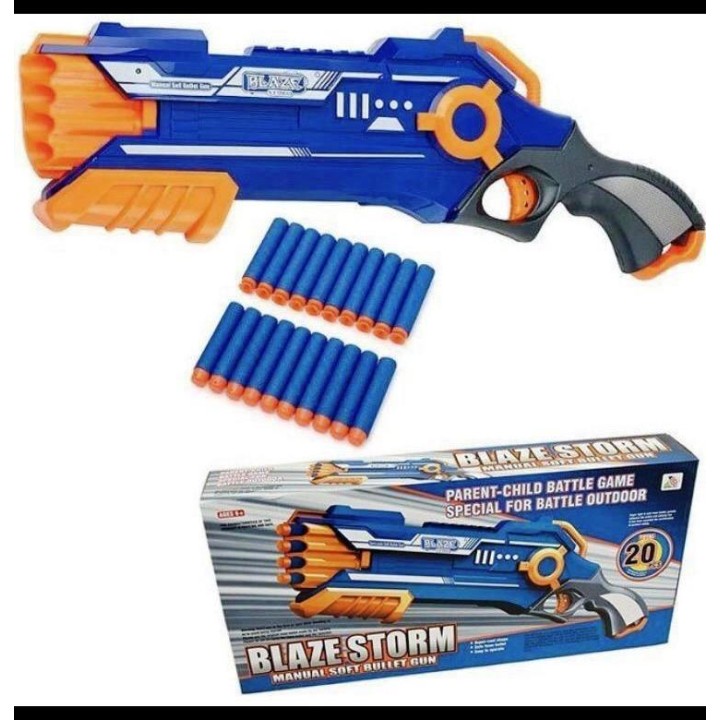 Бластер с мягкими пулями, 20 м/пуль. арт.7037