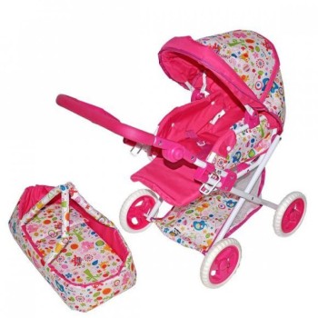 Mary Poppins. Коляска арт.67321 трансформер "Фантазия" , малин., 45*38*54 см