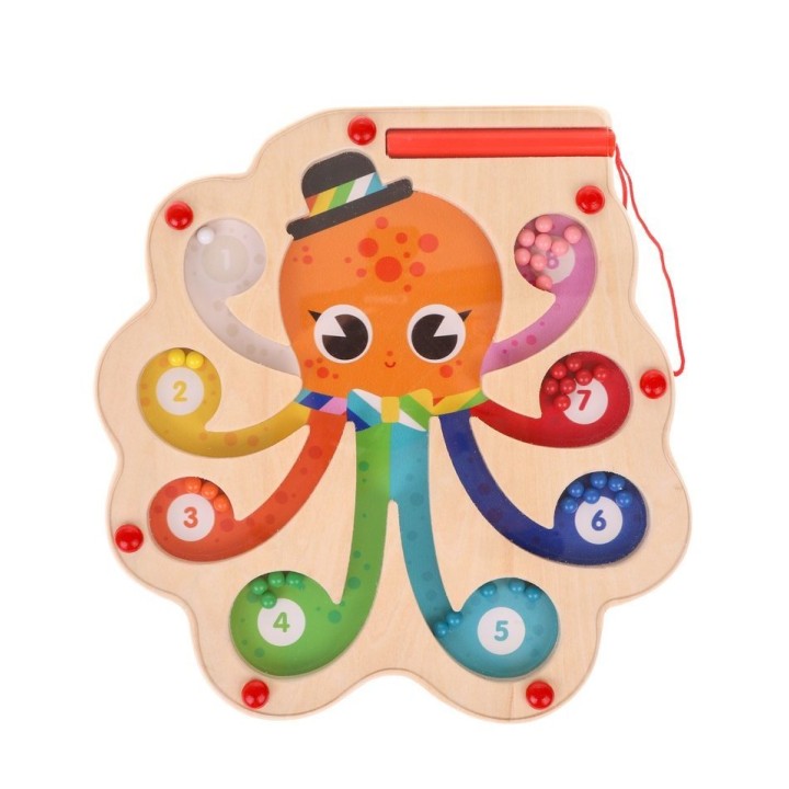 MAPACHA. 76859 Магнитный лабиринт "Осьминог" изучаем цвета и счет
