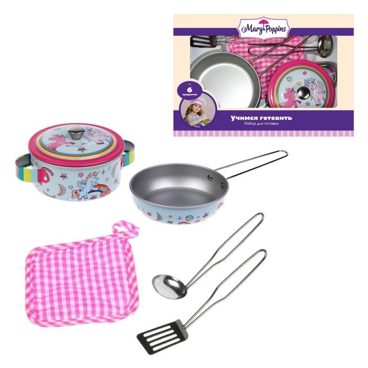 Mary Poppins. Набор для готовки мет. "Единорог" 6 пр. арт.453221