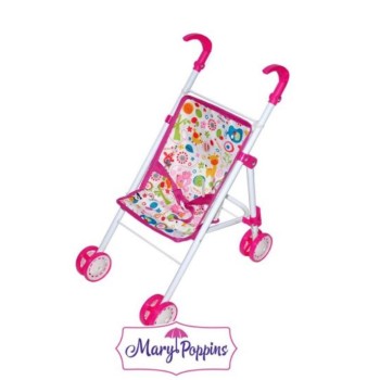 Mary Poppins. Коляска арт.67325 складная "Фантазия" малин. 32*23*46 см.