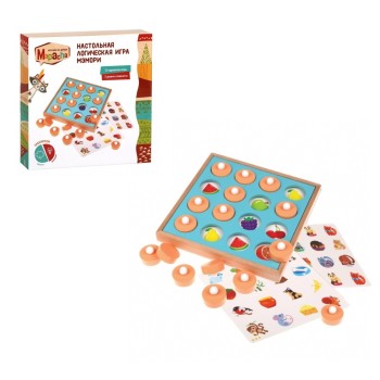 MAPACHA. 76844 Логическая игра на тренировку памяти "Мэмори" 3 уровня сложности, 12 игр 6 карт