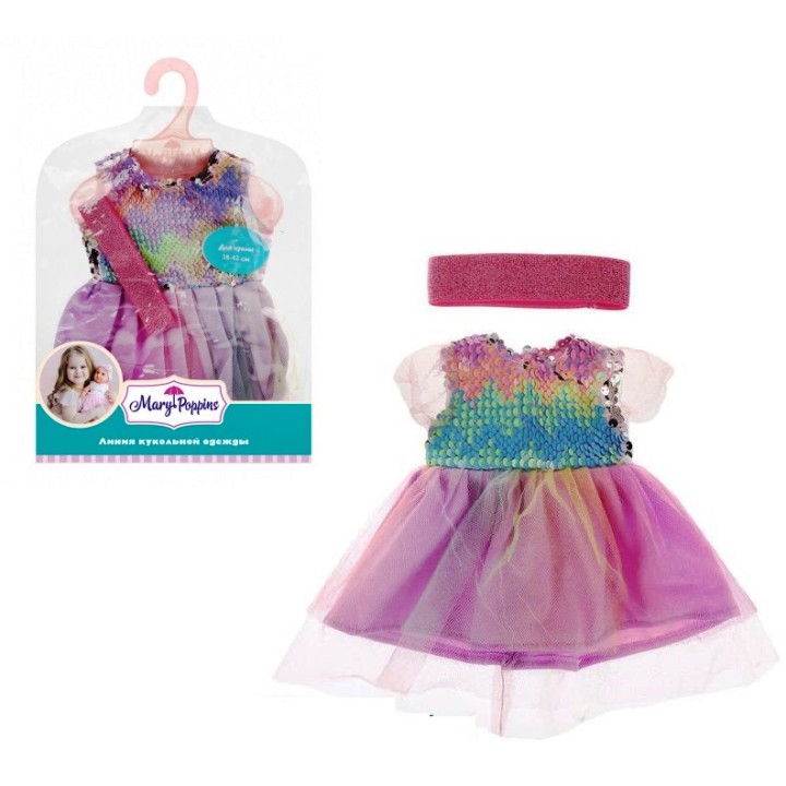 Mary Poppins. Одежда для куклы арт.452159 "Платье Блеск" 38-43см