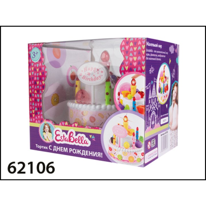 EstaBella. Тортик "С днем рождения!" арт.62106