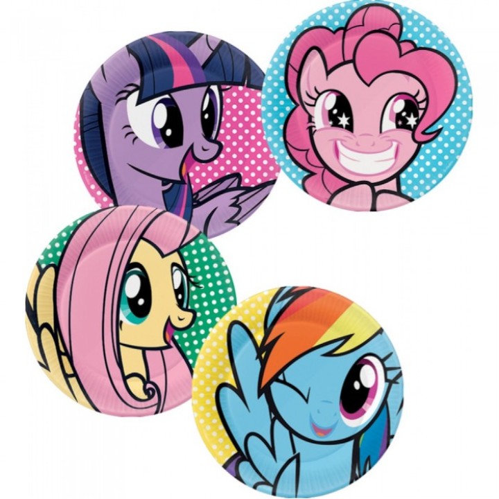 EstaBella. My Little Pony Набор тарелок для праздника "Вечеринка Пинки Пай" 4шт. арт.65713