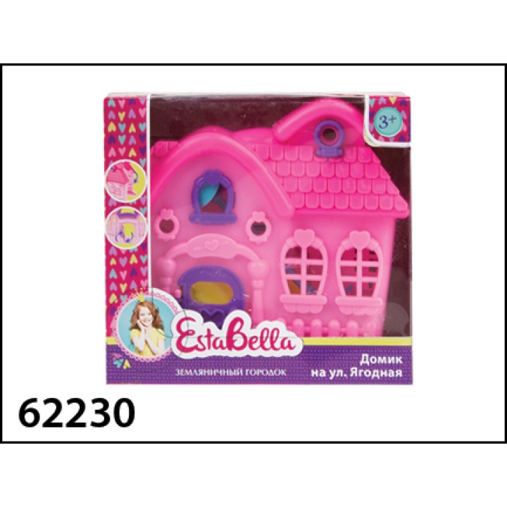 EstaBella. Домик "Земляничный городок, дом 1" с мебелью, цвет а вссорт. арт.62230