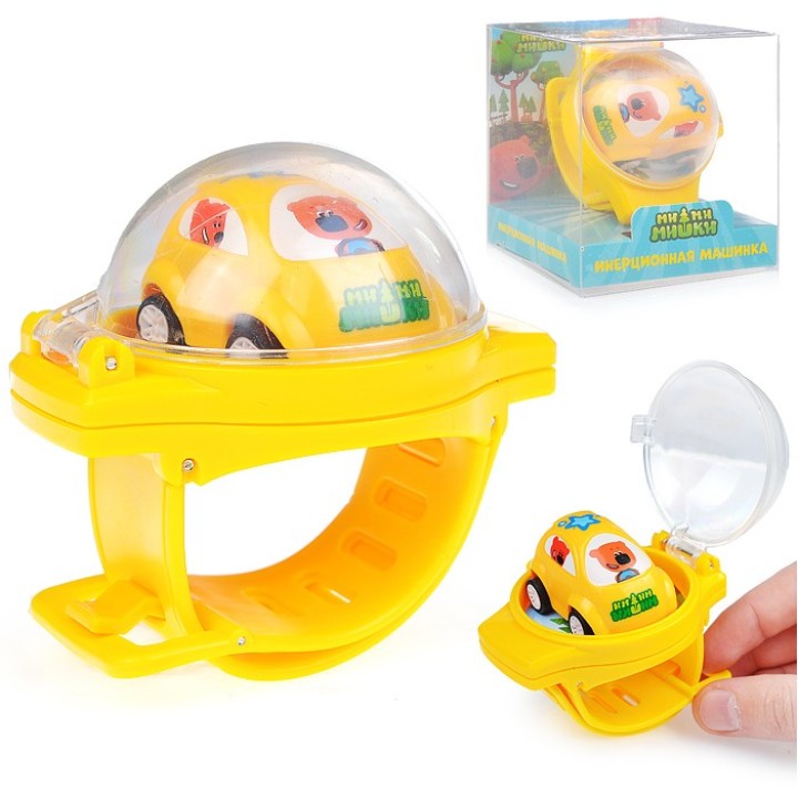 Gulliver.МиМиМишки игровой набор "Кеша" инерционная машинка в жёлтых часах. арт.BBPS049B