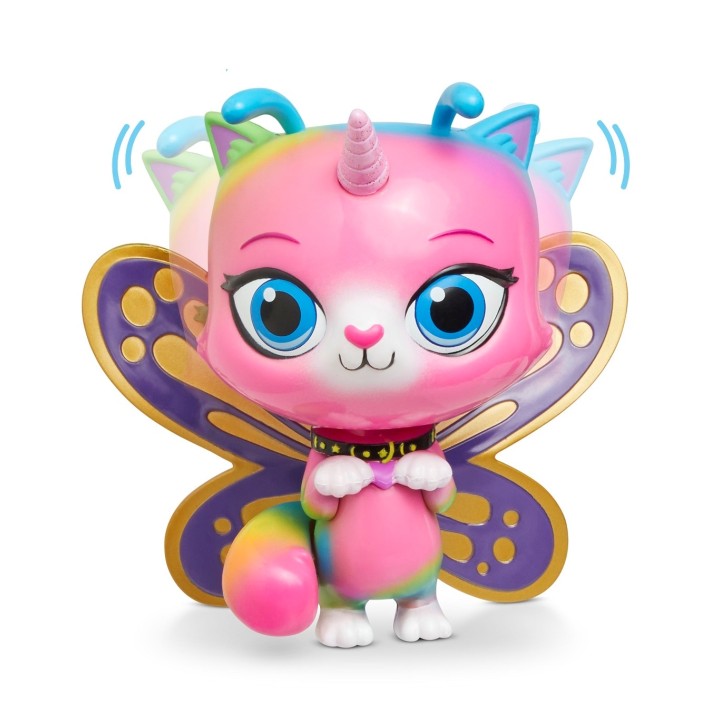 Gulliver.Радужно-бабочково-единорожная кошка "Бабочка" (фигурка) арт.40137