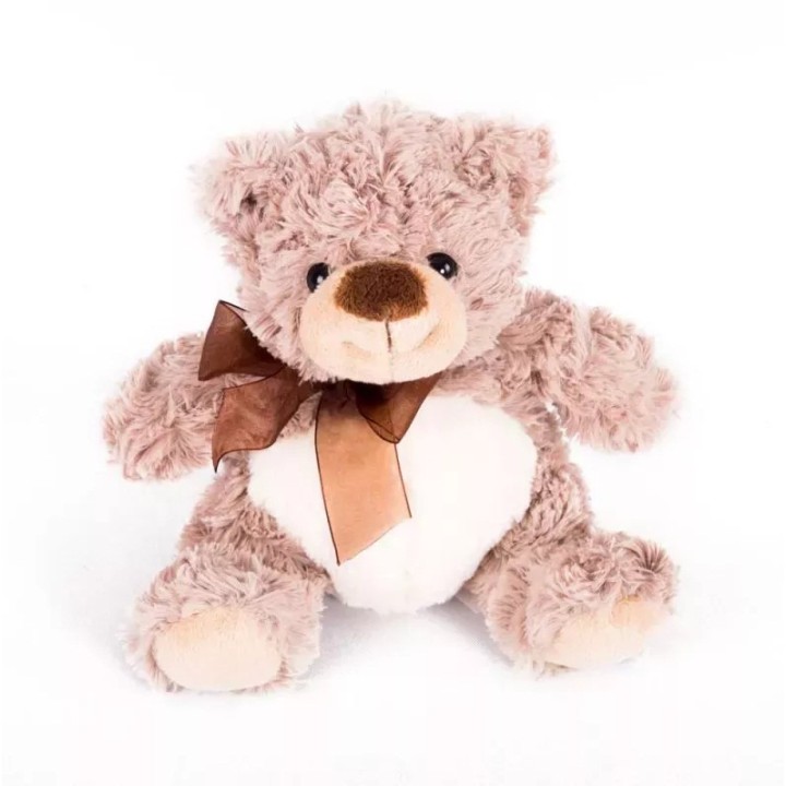 Gulliver.Мягкая игрушка Мишка сидячий с бантиком, 23 см. арт.81-XH00204B5