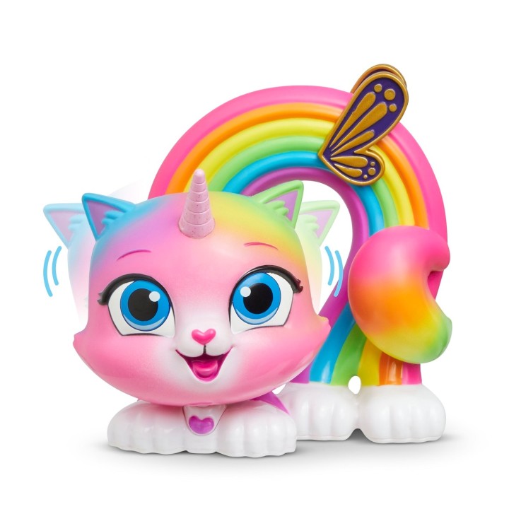 Gulliver.Радужно-бабочково-единорожная кошка "Радуга" (фигурка) арт.40140